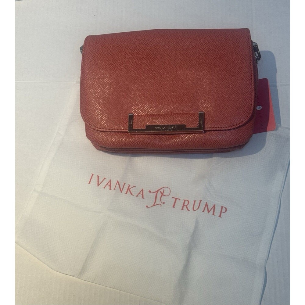 Ivanka Trump Crossbody Handbag Purse Pink Silver  Hardware President Chic NWT